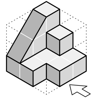 Vista Isométrica de la pieza 3