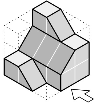 Vista Isométrica de la pieza 4